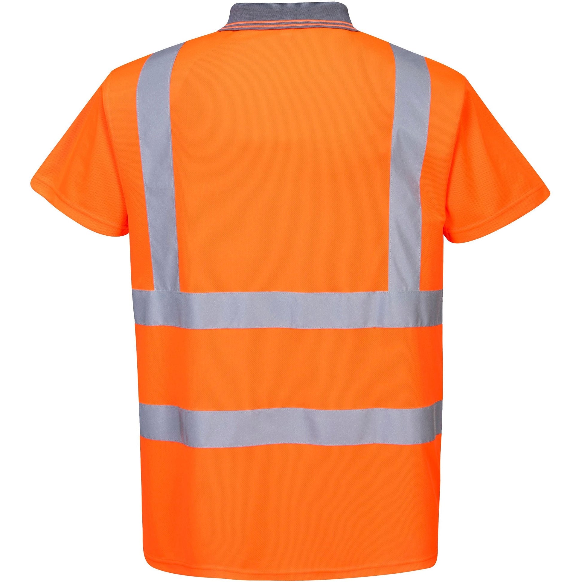 Portwest Hi-Vis Short Sleeved Polo - Orange (Back)